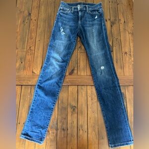 Joe's Jeans Skinny Dark Blue Distressed Denim